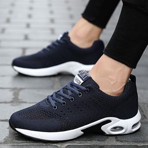 Fashion Men Womens Cushion Running Shoes Breathable Designer Black Navy Blue Grey Sneakers Trainers Sports Size EUR 39-45 W-1713