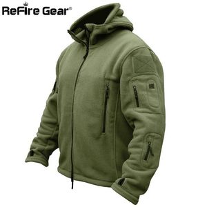 Winter Military Tactical Fleece Jacket Men Warm Polar Army Clothes Multiple Pocket Outerwear Casual Thermal Hoodie Coat Jackets 211110