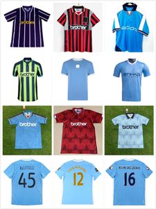 1978 1989 1998 2011 2012 Tevez Kun Agüero Silva Manchester retro futbol formaları City 11 12 TOURE YAYA ZABALETA NASRI Haaland DZEKO Balotelli eski futbol forması