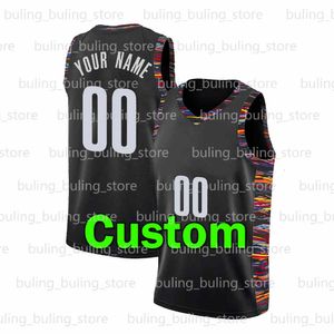 Gömlek Özel Tasarım toptan satış-2021 Özel Tasarım Mesh Polyester erkek DIY Basketbol Forması Brooklyn Spor Gömlek Kişiselleştirilmiş Dikişli Takım Yetişkin Harfleri Adı Numarası Kendi Formalarınızı Yapın
