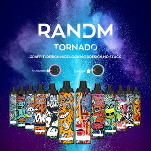 100% Original RandM Tornado 6000 Disposable E Cigarette R and M 6000puffs type c Vape Pen Mesh Coil With Prefilled 12ml Pod Device