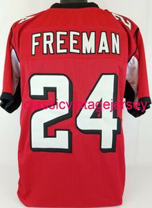 Homens homens jovens Devonta Freeman costurou a camisa de futebol vermelha XS-5xl 6xl