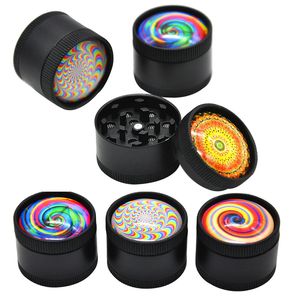 Mini 30mm Diameter 3D Grinder Smoking Accessories Zinc Alloy Multi Colors Crusher Colorful Tobacco Tool Grinders 3 Layers