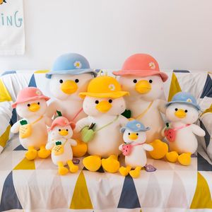 30/45/60/70cm Funny Duck Plush Toys Lovely Animal Duck Go Shool Stuffed Soft Baby Dolls Cartoon Birthday Gift