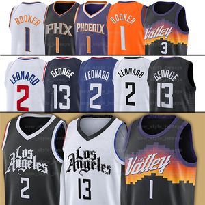 2 Kawhi Devin Leonard 1 Booker Chris George 3 Paul Basketbol Jersey Charles 34 Barkley Steve 13 Nash Deandre NCAA Retro Formalar X7