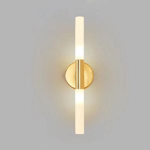 Wall Lamp Nordic Metal Tube Pipe Up Down LED Lamps Bedroom Foyer Washroom Living Room Toilet Bathroom Light