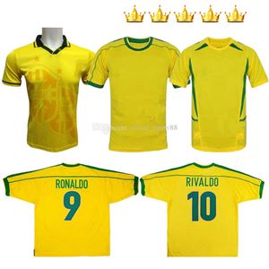 maglie da calcio retrò casalinghe 1994 1998 2002 2004 magliette classiche brasiliane Carlos Romario Ronaldinho maglia camisa de futebol kit