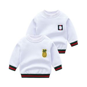 2021 Spring Autumn Baby Boys Girls Sweaters Pullover Cartoon Bee Kids Long Sleeve Pullovers Children Cotton Casual Sweater 1-7 Years