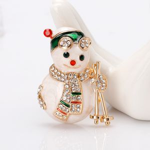 Various Styles Christmas Pins Brooches Corsage Christmas-Tree Collar Pin Boots Snowman Sleigh Bell Penguin Christmas-Brooch X-mas Decoration Adornment Can Choose