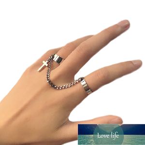 Doppelte Fingerkettenringe für Frauen, Ringset, Quaste, Schmetterling, Kreuz, Punk-Ringe, Schmuck, Damenmode, HipHop-Schmuck, 6 cm Kette, Fabrikpreis, Expertendesign, Qualität