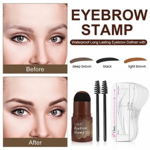 Narzędzia do brwi Szablony Zestaw Kształtowania Wodoodporne Długotrwałe Zdecydowanie z Brush Brow Hairline Shadow Powder Stick Szybka dostawa