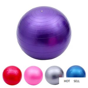 PVC Yoga Ball Thickened Pilates Balance 55 / 65 / 75cm Explosion Proof Fitness