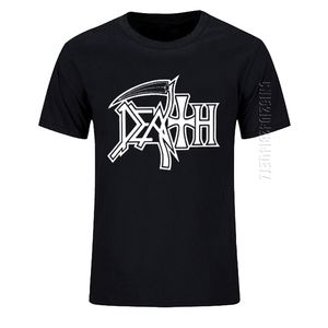 Ölüm Rock Band Heavy Metal Men T-Shirt Sıradan Yuvarlak Boyun Büyük Boy Pamuk Tişört Doğum Günü Hediyesi Tshirt 210714