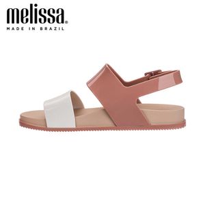 Melissa Classy Roman Sandals Kobiety Jelly Buty Moda Dorosły Sandały Kobiety Sandalianie Melissa Kobiet Buty Płaskie Sandały 210302