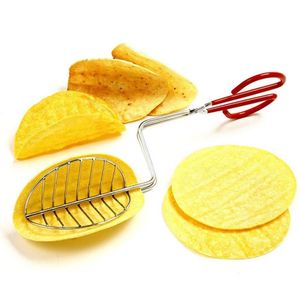 Norpro Taco Shell Maker Press Tortilla Fryer Tongs Rostfritt Stål Kök Restaurang Verktyg