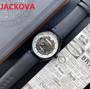 망 가죽 스트랩 유명한 시계 자동 무브먼트 41mm 2813 기계적 뼈대 다이얼 방수 클래식 캘린더 슈퍼 손목 시계