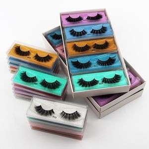 Handmade Reusable Messy False Eyelashes Multilayers Soft & Vivid Thick Natural Fake Lashes Curly Crisscross Full Strip Lash Eye Makeup For Women Beauty 10 Models DHL