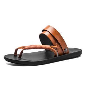 Sandalen Heren Sandalen-Männer Sport Römisches Leder Slide Sandalle Piscine Para Echtem Man de Für Arbeit Da Erkek Vietnam ETE Sandalen Sommer