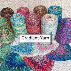 1 pc 480g Longa seção tingiu fio de linha de Islândia para mão de tricô segmento tingido lã diy crochet xaile lenço fio fio xj110 y211129