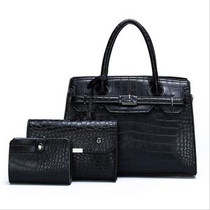 Fábrica Wholesale Mulheres Saco Elegante e Versátil Alligator Bolsa Classic Embossed Womens Messenger Bags Grandes Handss Womens Bolsas