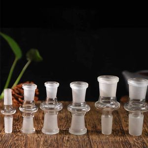 Straight hair glass cigarette Smoking Pipes fittings 10 models adapter 14mm 18mm male and female