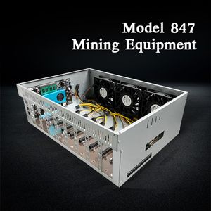 Toptan satış Model 847 Madenciler Madencilik için 8 kartlı şasi, sanal paraları, ethereum ve bitcoin yapabilen uygun maliyetli bir cihaz
