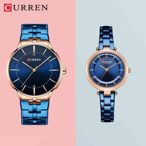 Top Luxusmarke Curren Herrenuhren Quarz Einfache Herrenuhr Männliche Uhr Armbanduhr Wasserdicht Männer Paar Tisch Relogio Masculino 210517