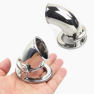 Lång / Korta burar Rostfritt Stål Framsida Öppna Typ Chastity Cage Bekväm att rengöra Penis Bongdage Devices Pendant BDSM Toy Vuxen spel för män BB2-92