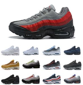 Discount Ultra 95 OG X 20th Anniversary Men Running Sports Shoes 95s Trainer Air Black Sole Grey Blue High Quality Chaussures Tennis Shoe