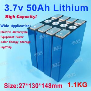 3.7 V 50Ah Lityum İyon Pil Yüksek Hız 55ah DIY Paketi için Güç Hücresi 24 V 12 V Gezi Antrenörü / Aydınlatma / Güneş Enerjisi Depolama