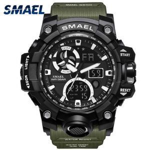 Army Watches Brand Digital Backlight Relogio Masculino Watch Män Militär LED Wristwatches 1545c Militär Watch Men Vattentät Q0524