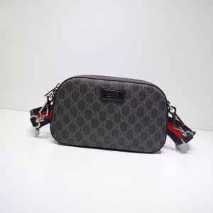 Gucci toptan high end erkekler moda çanta çanta gg crossbody çanta tasarımcı torbaları klasik desen deri dikiş tuval retro kamerabag
