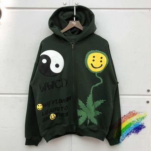 Cardigan CPFM Hoodie Men Women CACTUS PLANT FLEA MARKET Hoodies Foam Print CPFM.XYZ Pullovers Oversize Sweatshirts G1007