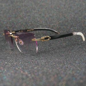 2022 Factory grossist nya vintage lyxiga glasögon för män spotted buffel horn solglasögon kvinnlig UV 400 kvinnor solglasögon sunnies