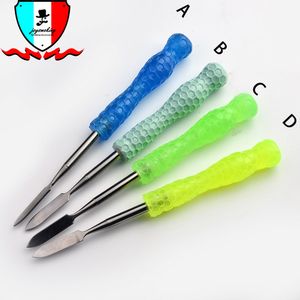 Metal Dabber with Resin Holder Wax Tool 148mm Length Colored Dab Smoking accessories for Nail Water Bong