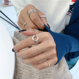 Wholesale tungsten wedding rings women resale online - South Korea Dongdamen S925 Sterling Silver Doublegirlslayer Ring Women s Style Minimalist Index Finger Tail Smooth Mahua IU