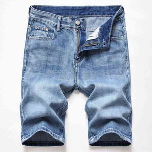 2021 New Fashion Mens Ripped Short Jeans Brand Clothing Bermuda Homme Cotton Casual Shorts Men Denim Shorts Male Plus Size 42 H1206