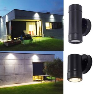 Plastic Led Wall Lamp With Gu10 Socket Outdoor Lighting Ip65 Waterproof Outdoors Building Porch Walls Lamps