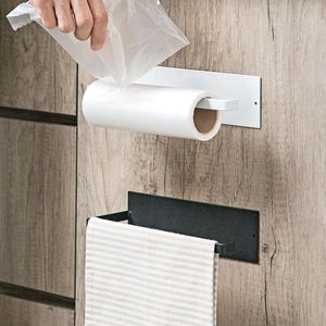 Samoprzylepny ręcznik papierowy akcesoria łazienkowe pod szafką w stojaku wieszaku do przechowywania stojaków toaletowych