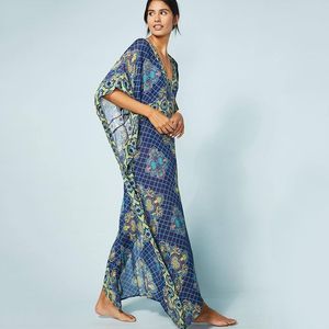 Lange Baumwolle Strand Cover up Pareos de Playa Mujer Kaftan Plus größe Bikini Robe Plage Sarong Tunika #Q761 210420