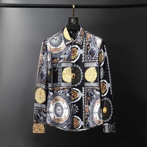 Erkek Tasarımcı Gömlek Marka Giyim Erkekler Uzun Kollu Elbise Gömlek Hip Hop Tarzı Yüksek Kaliteli Pamuklu GÖMLEKLER 6921