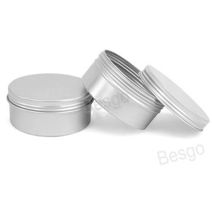 80ml Metal Tea Food Storage Boxes Round Shape Coffee Sugar Nuts Jar Box Cosmetic Hair Wax Case Small Sealed Pot Container Cans BH5470 WLY