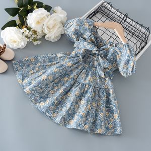 Sommer Kleinkind Mädchen Kinder Kleidung Outfit Strandkleid für Kinder Mädchen Baby Kleidung Blumenkleider 1 Jahr Kleinkind Geburtstagskleid Q0716