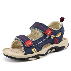 Sommer neue Kindersandalen koreanische Mode mittlere und große Kinder offene Zehen Strandschuhe Jungenschuhe