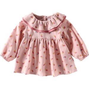 Toddler Girs Clothes Grils Autumn Dress Infant Baby Girls Long Sleeve Party Princess Christening Dress 0-5Y Q0716