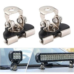 2PCS Staffa di montaggio universale Piller Hood Led Light Bar Morsetto Piller Holder per cofano auto