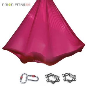 2020 Hot High Strength Aerial Yoga Hammock 5meters Alta qualità 23 colori Set Hardware + Daisy Chain Aerial Yoga Swing indoor Q0219