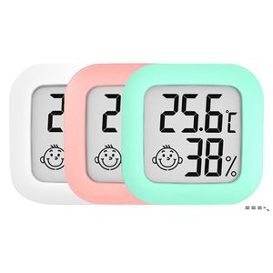 NEUMini LCD Digital Thermometer Hygrometer Innenraum Elektronisches Temperatur-Feuchtigkeitsmessgerät Sensoranzeige Wetterstation für Zuhause ZZF13143