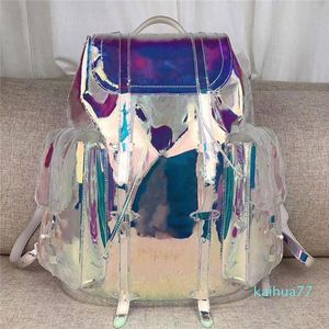 School Bags Designer backpack Colorful fashion shoulder bag travel Luggage large capacity rainbow color bright size 44x49x22cm high 2021