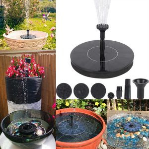 Mini Solar Power Water Fountain Garden Basen Staw Outdoor Bird Kąpiel Pływająca Pompa Patio Dekoracja 210713